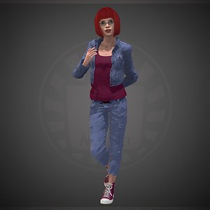 3D model character people human