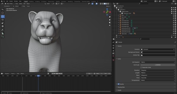 modelo 3d Leona de piel montada en Blender - TurboSquid 2034273