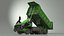 3D model Electric Autonomous Dump Truck Dirty Rigged