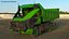 3D model Electric Autonomous Dump Truck Dirty Rigged
