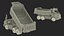 3D model Electric Autonomous Dump Truck Dirty Rigged
