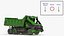 3D model Electric Autonomous Dump Truck Dirty Rigged