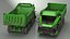3D model Electric Autonomous Dump Truck Dirty Rigged
