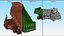 3D model Electric Autonomous Dump Truck Dirty Rigged