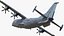 Medium Military Transport Aircraft Shaanxi Y 9 Rigged for Maya