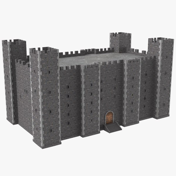 modelo 3d Edificio del castillo medieval - TurboSquid 1439833