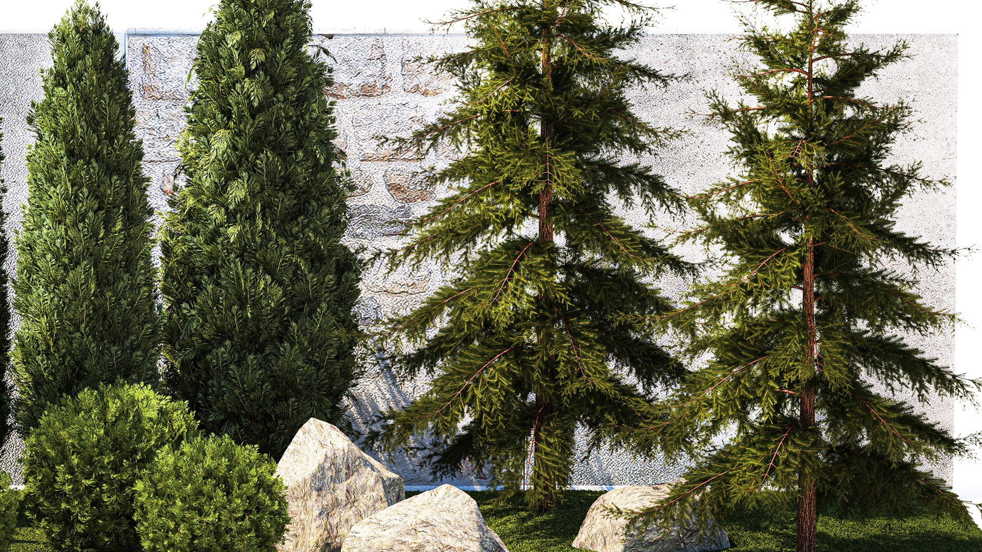 Garden with trees and bushes thuja cypress spruce and pine 1385 3D https://p.turbosquid.com/ts-thumb/5c/10EUji/fG/1garden2108202304/jpg/1692978339/1920x1080/fit_q87/b85644bccfd5a7481f289019567b30d1d8f7760b/1garden2108202304.jpg