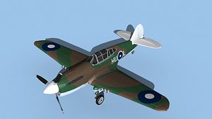 3D Curtiss P-40F Tomahawk V09 RAAF