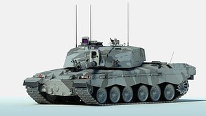 3D challenger 2 mbt tank