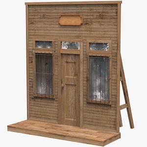 Western Jail Facade 3D model