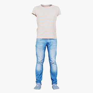 3D Casual Outfit 62 Remastered model