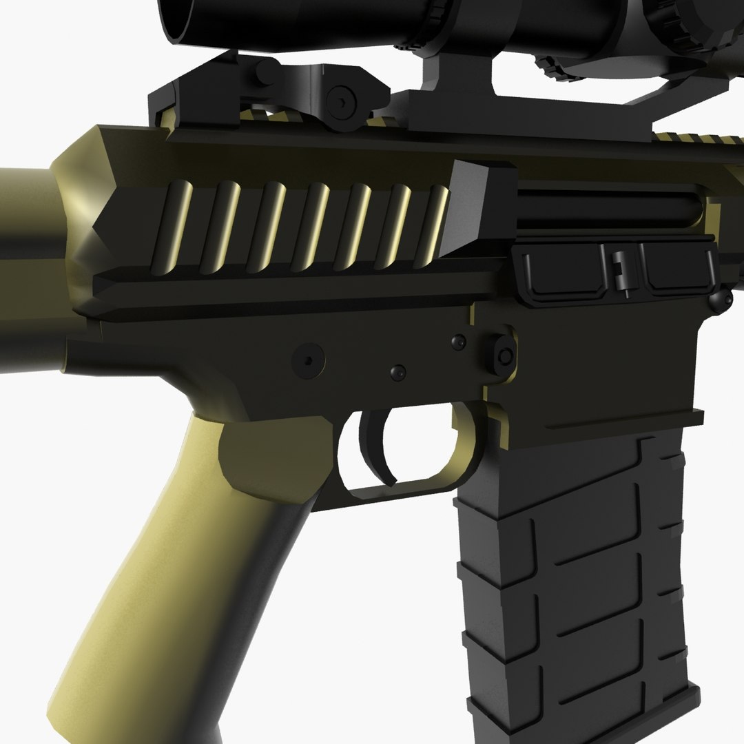 3d Max Remington Sniper Rifle