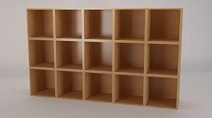 3ds max wood book shelf