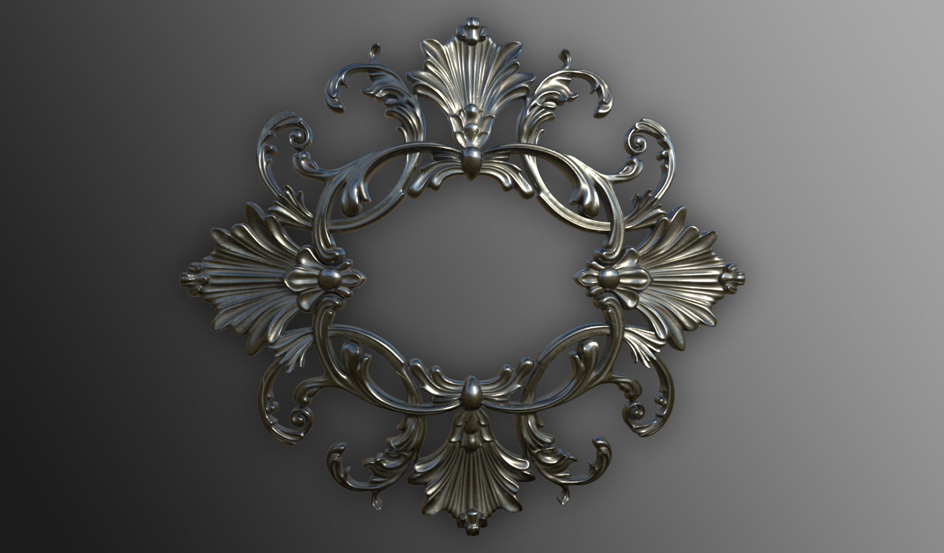 3D Baroque Ornament Model - TurboSquid 1354658