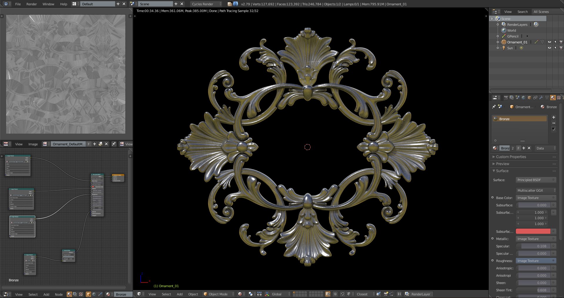 3D Baroque Ornament Model - TurboSquid 1354658