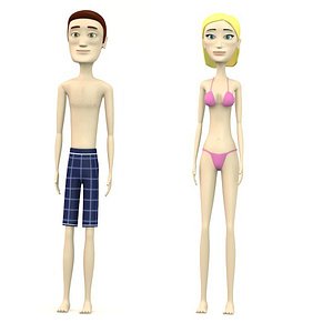 cartoon in swimsuit