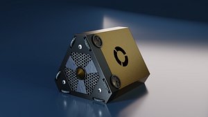 3D Triangular Sci-Fi Power Generator model