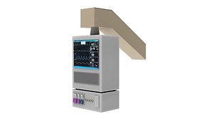 3D model ECG Machine