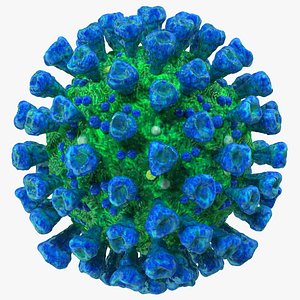 3D coronavirus mers-cov mers virus model