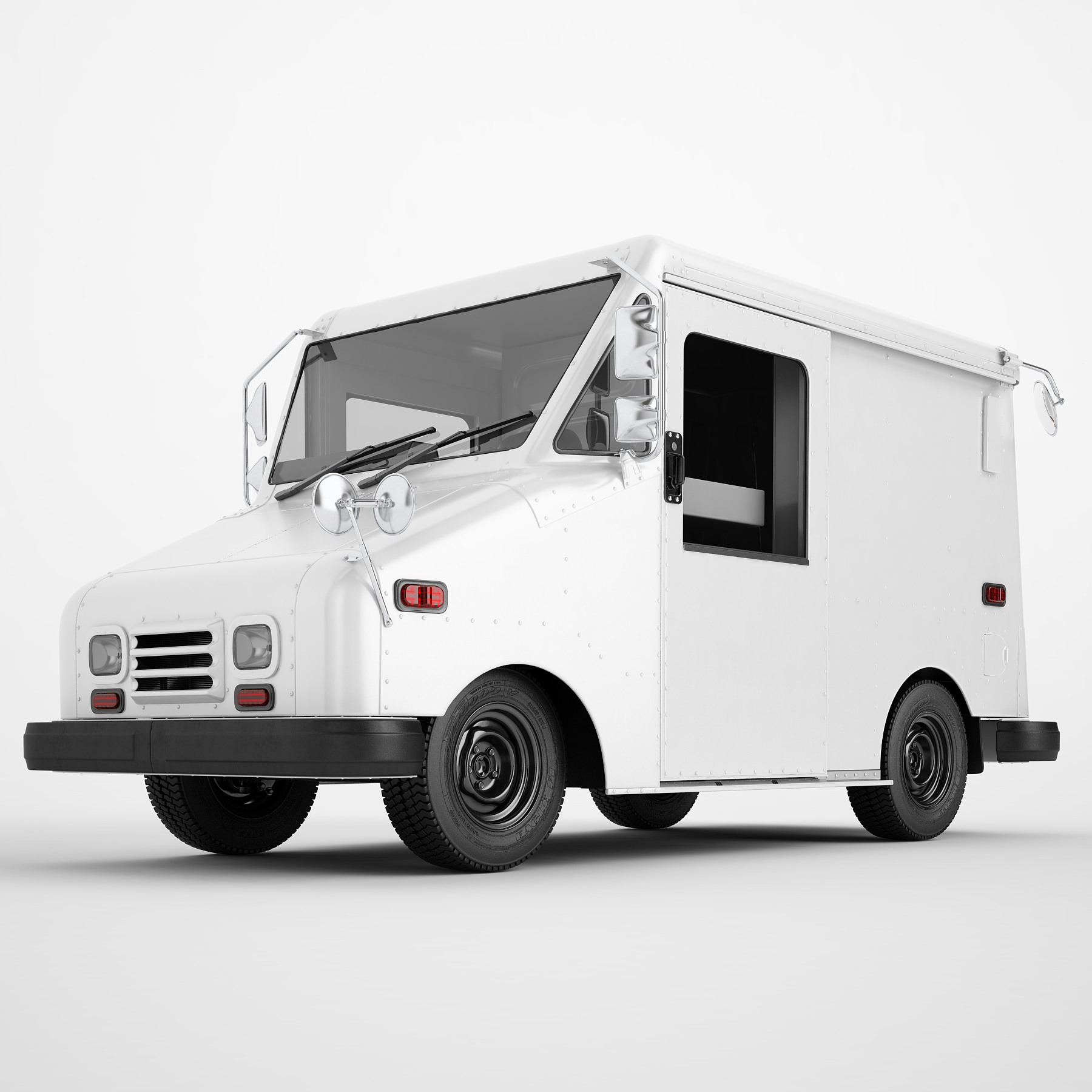 Mail truck model TurboSquid 1700554