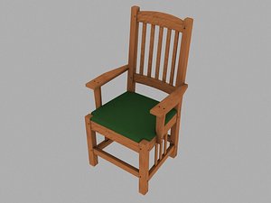 3d max arms chair