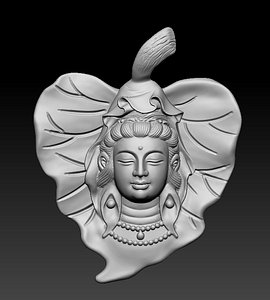 3D pendant buddha model