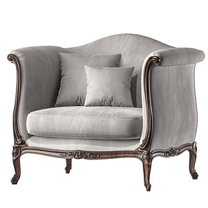 3D christies serpertine armchair art 336
