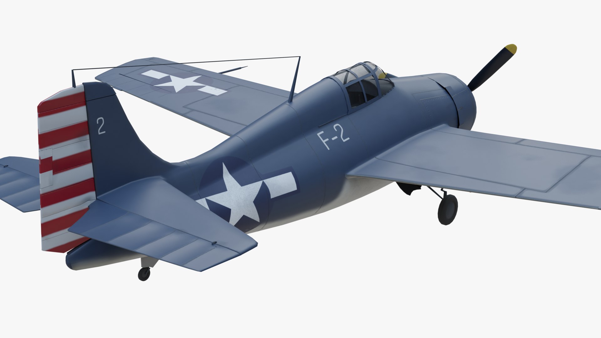 Grumman F4f Wildcat 3d Turbosquid 1966445 