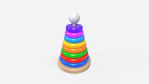 Stacking Rings PBR Version model