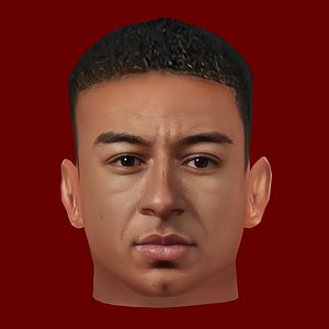 Jesse Lingard Head - Low poly head for game