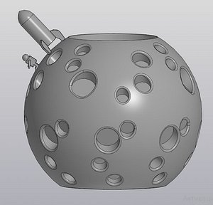 moon rocket 3D model