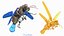 3D lightning bug flying animation model