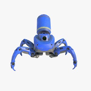 Future sci-fi machine spider 3D model