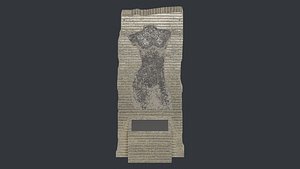 Abstract Garden Sculpture 3D Model - Modern decorative form for courtyard park landscape decor