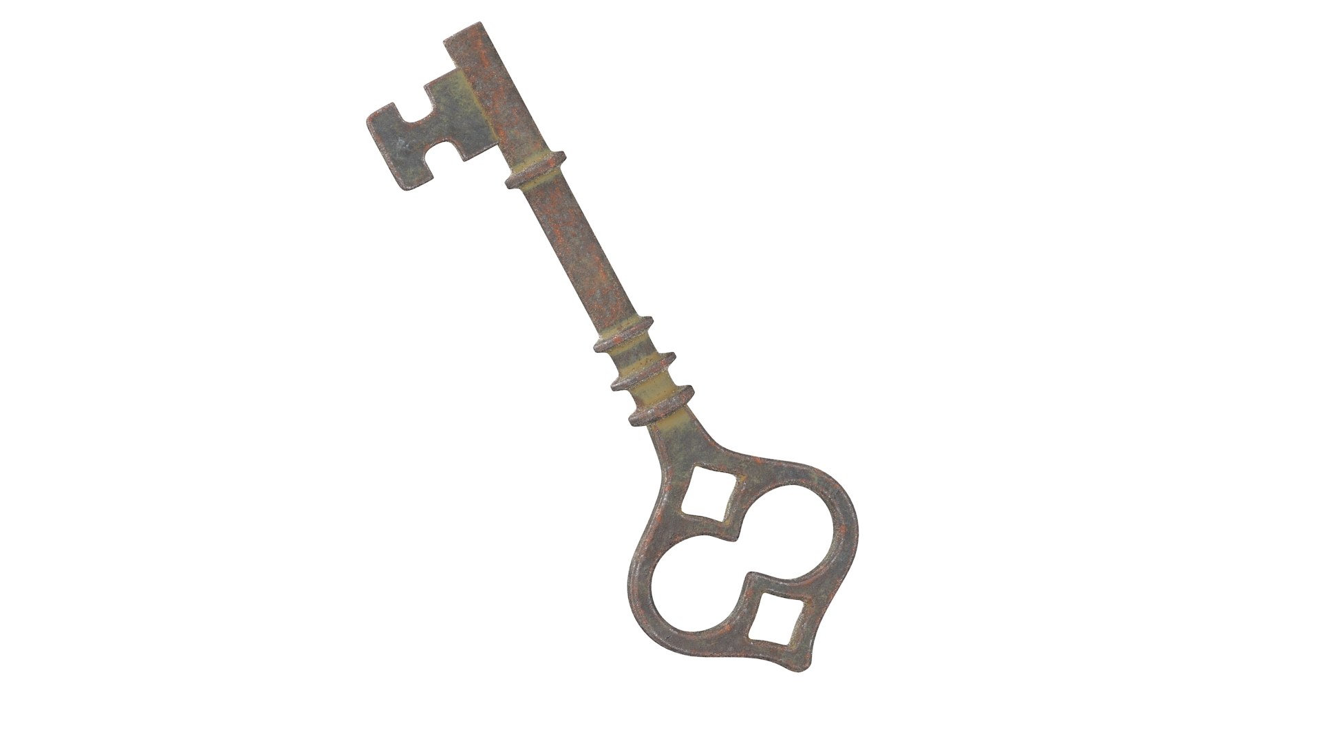 3D old key rusty - TurboSquid 1540604