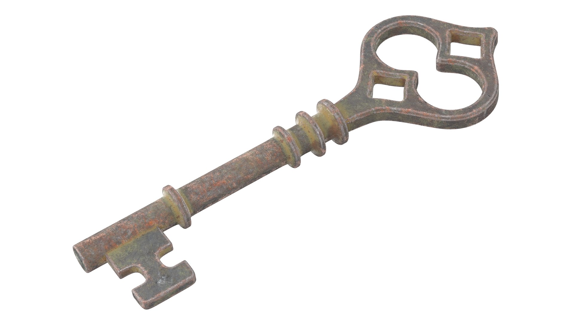 3D old key rusty TurboSquid 1540604