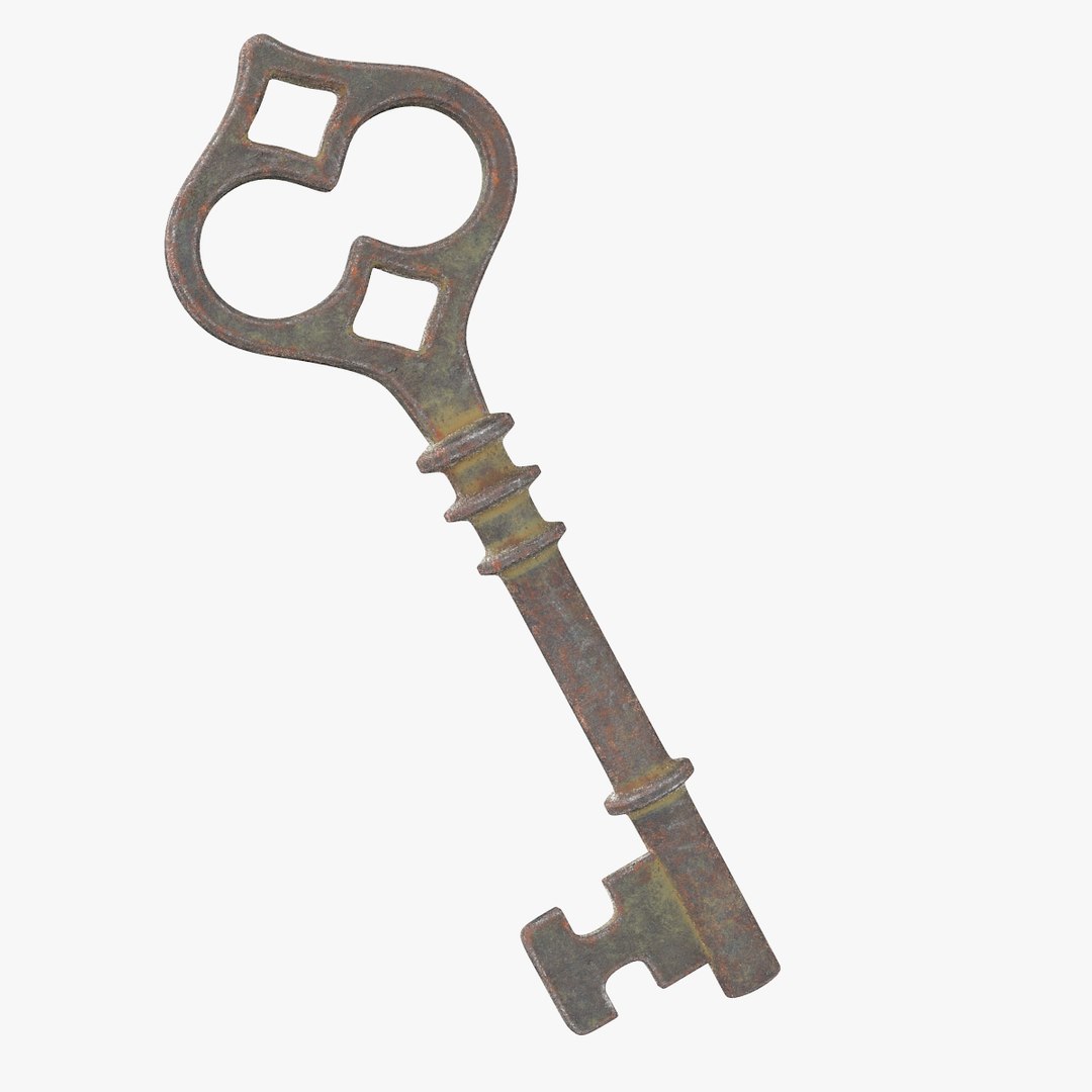 3D old key rusty - TurboSquid 1540604