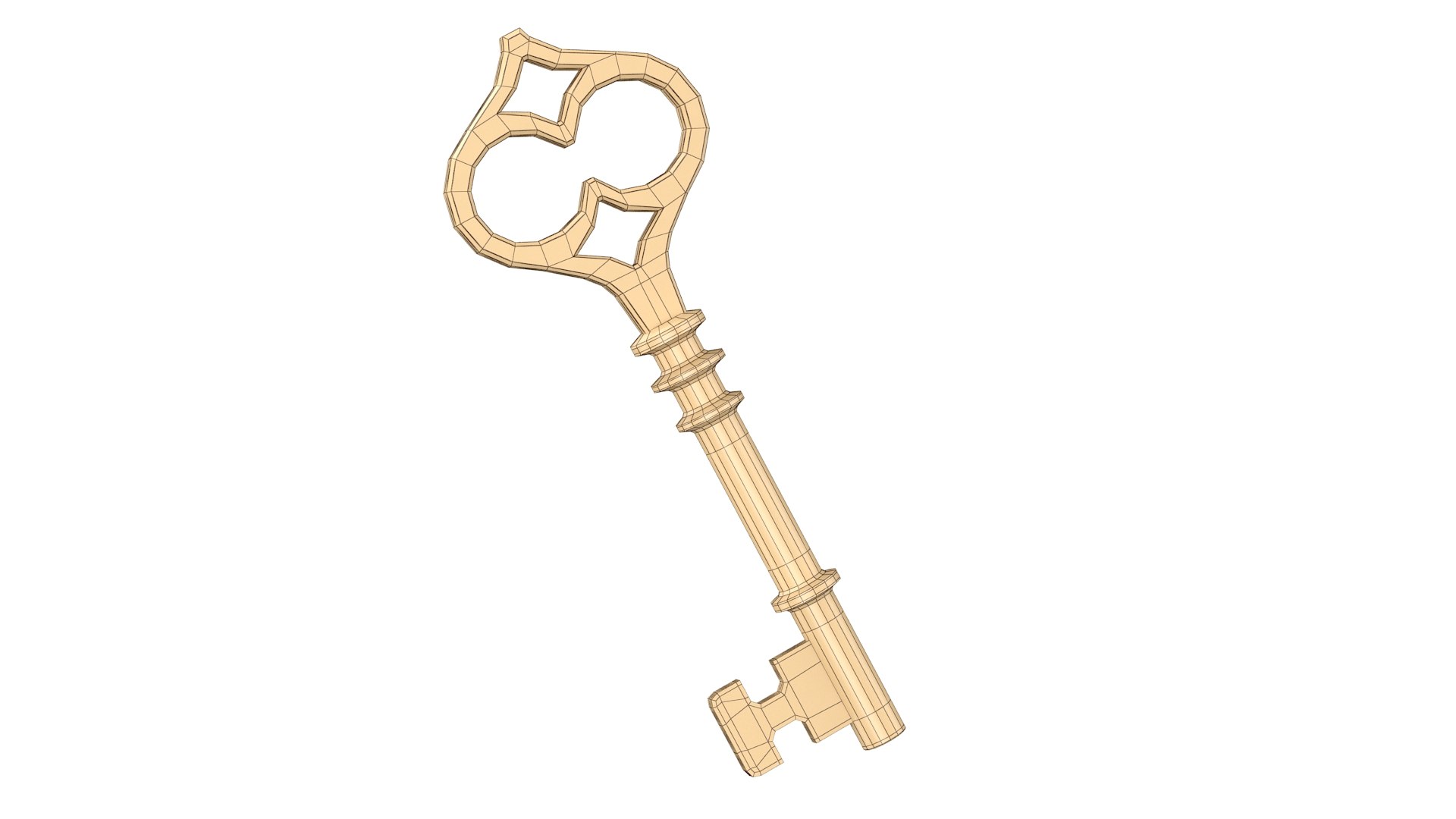3D old key rusty - TurboSquid 1540604