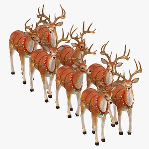 reindeer standing 3D model