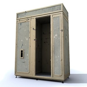 ruined booth photos 3d model