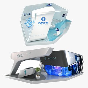 Futuristic Exhibition Stand Collection 1