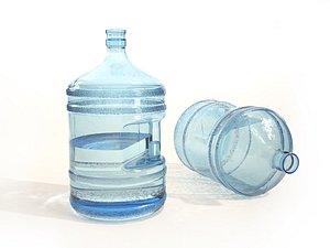 plastic water bottle 3D