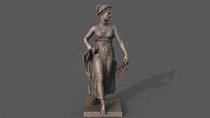 3D The Dancing Girl statue model