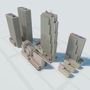 3D model Rockefeller Center Buildings