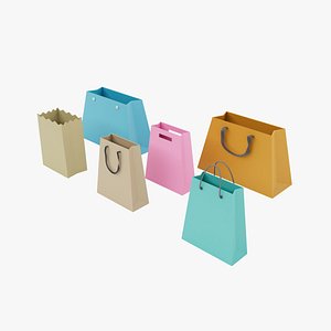 Shopping Bag 3D illustration 3D