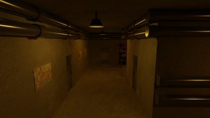3D Military Bunker model