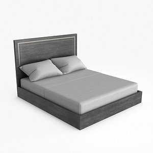 3D Nostle Cal King Bed Gray