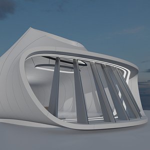 3D Sci fi interior model