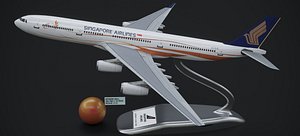 AIRBUS A340-300 MODEL SQ 50TH ANNIVERSARY 2024