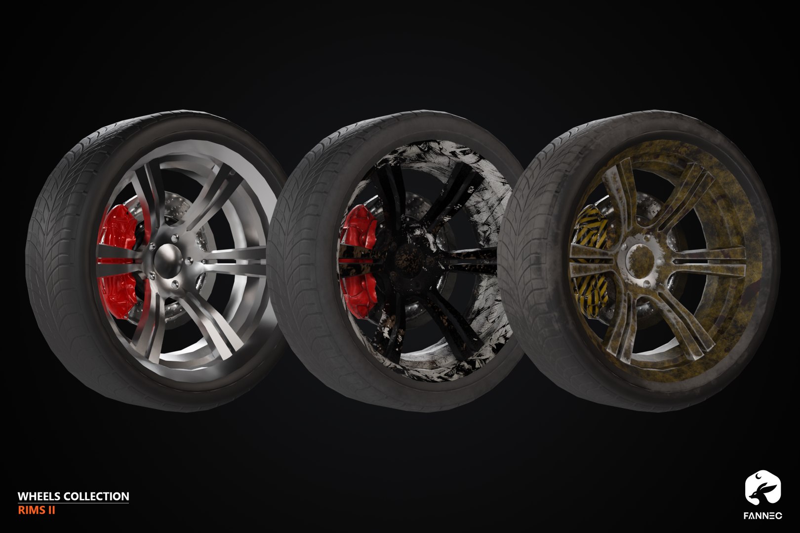 3D Model RIMS - Wheels Collection II - Blender FBX - TurboSquid 2268403